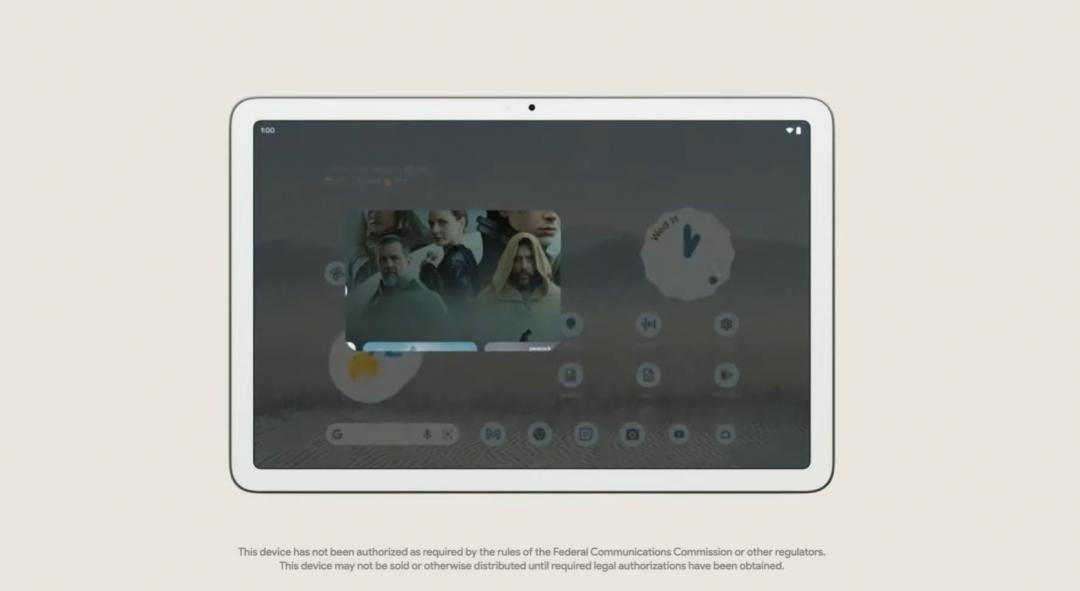 Google預告2023年推出平板Pixel Tablet。(圖/網路)