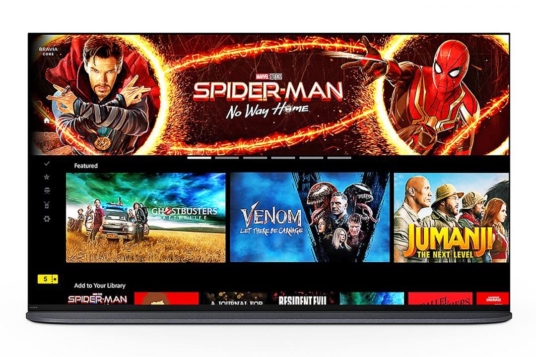 BRAVIA CORE影音平台首度登台,將內建多部索尼影業的電影內容。(Sony提供)