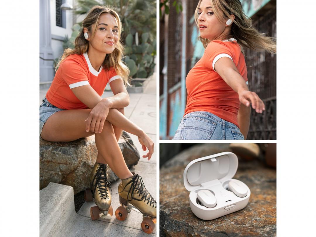 【Bose Sport Earbuds 】兼具優異降噪模式與完美出色音質。採用進階版鰭狀設計,增強運動不易鬆脫的穩定度,與提升整體音質的音色。高音飽滿溫暖、重低音深沉渾厚。IPX4生活防水,單次電力可達6小時。通路售價約9,500元。保固1年。
