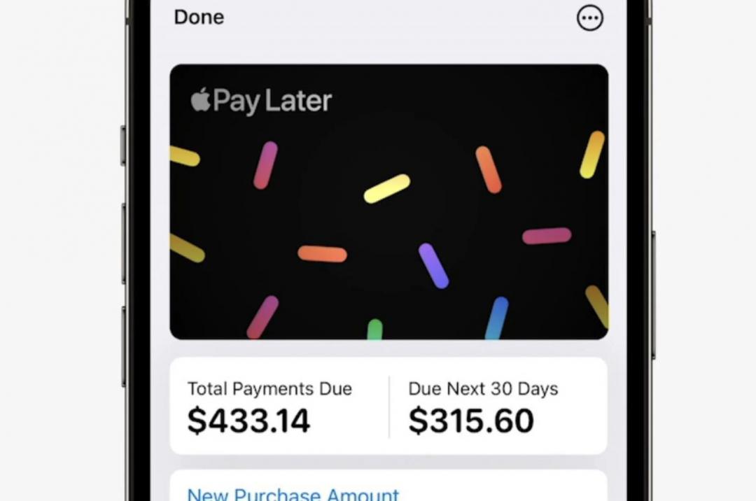 外媒報導,Apple Pay Later將有1,000美元的限制。(圖/網路)