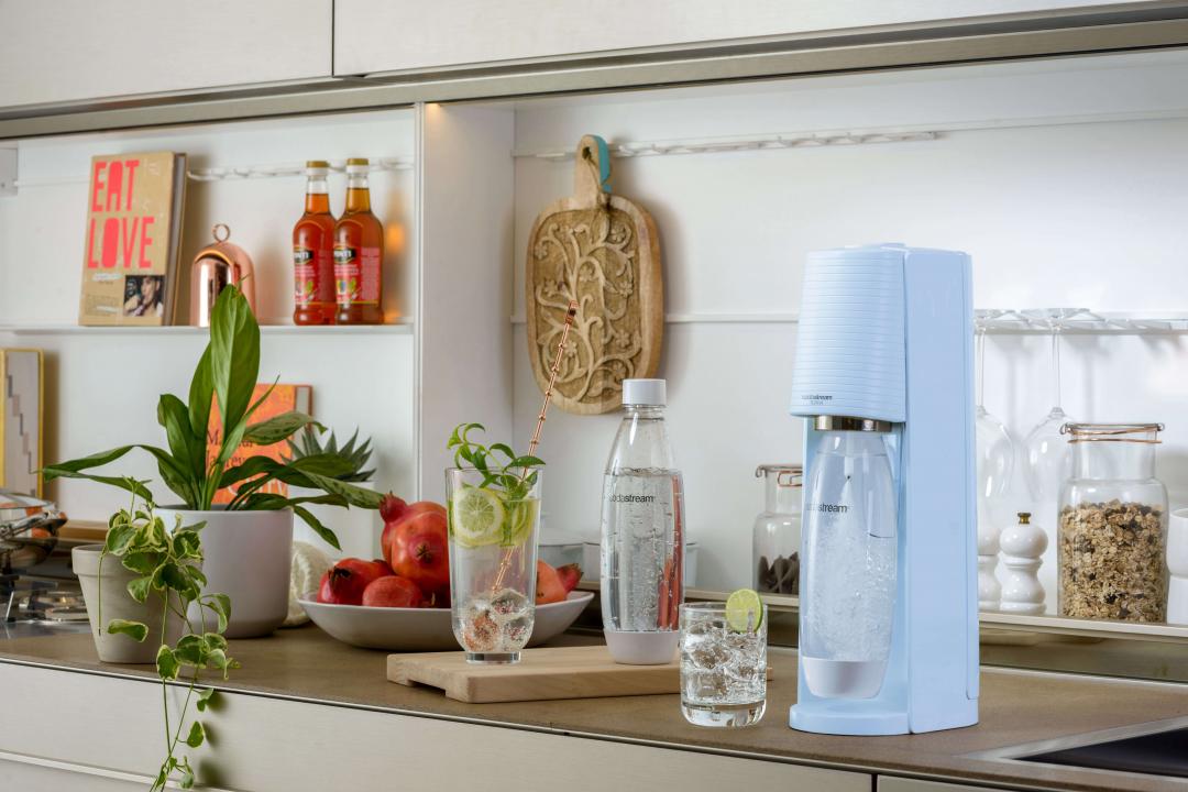 sodastream TERRA,加大按鈕設計。(圖/業者)