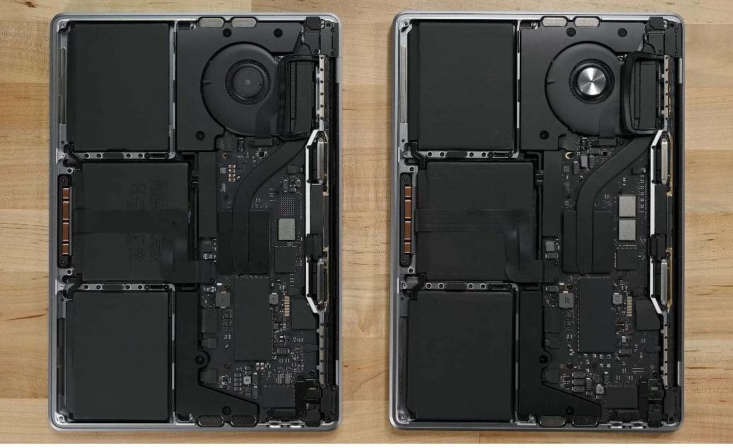 M2 MacBook Pro拆解內部跟M1幾乎一樣。(圖/ iFixit)