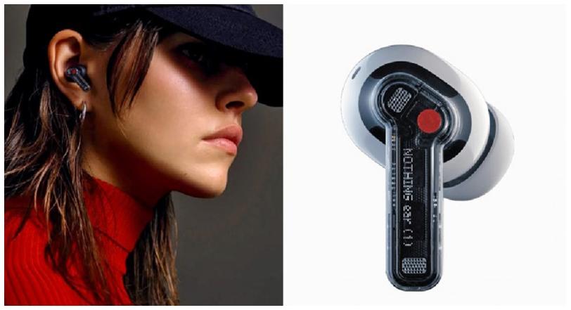 透明殼搭配點陣文字，是Nothing品牌設計的最大亮點。（翻攝自Nothing官網）