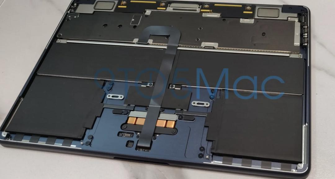 M2 MacBook Air內部配置。(圖/9to5mac)