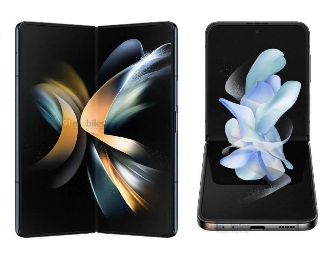 三星Z Fold 4、Z Flip 4外型確認。(圖/網路)
