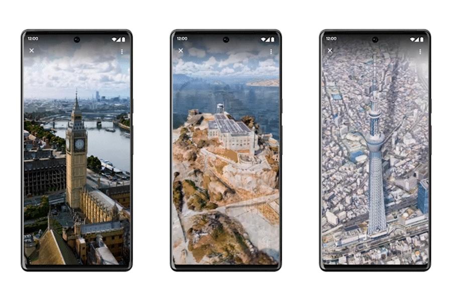 Google 地圖提供全球 100 個最熱門地標的擬真空照影像,方便決定是否將這些地標加入行程中。(圖Google提供)