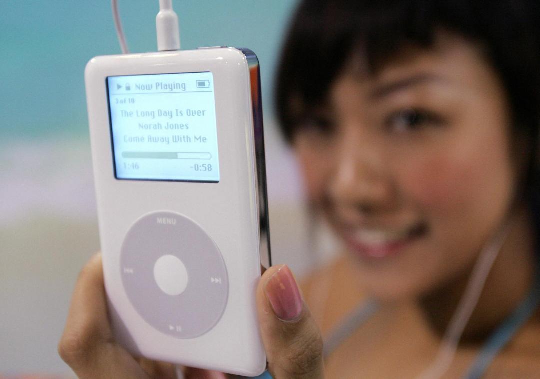 蘋果iPod至今已有20年歷史。(圖/美聯社)