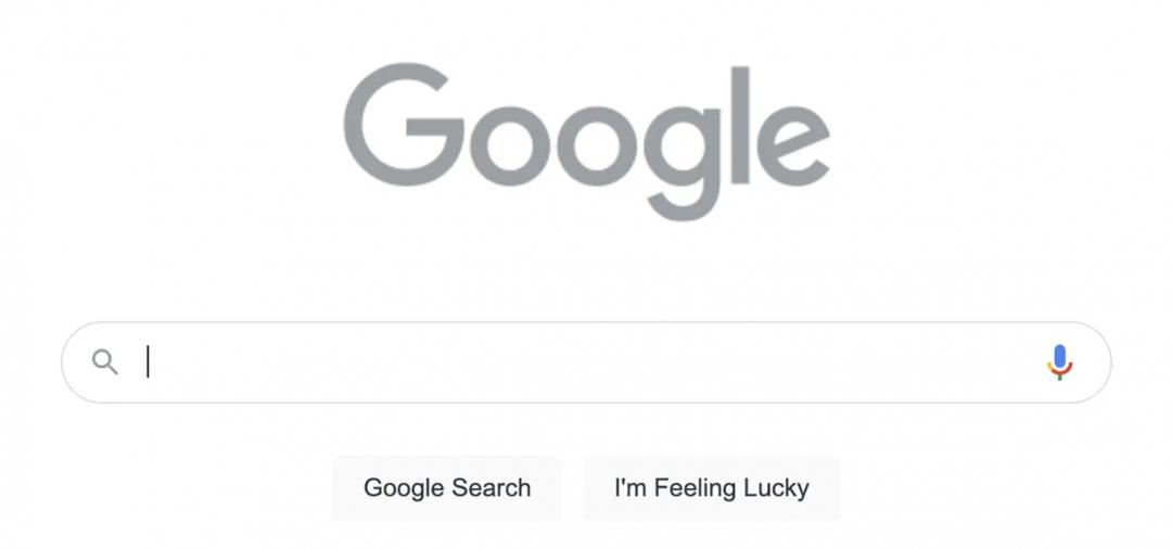 部分國家的Google搜尋主頁,換上灰色表達尊敬。(圖/網路)