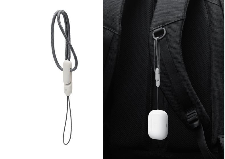 適用於AirPods Pro 二代耳機充電盒的專屬掛繩配件,來自第三方配件商Incase所推出。(圖翻攝美國蘋果官網)