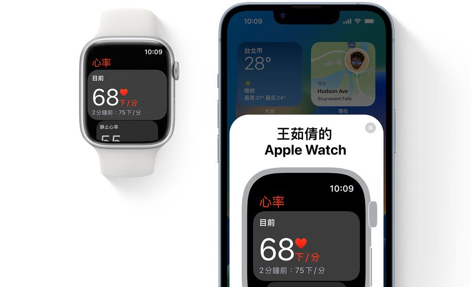 鏡像輸出功能,用iPhone 遠端操控Apple Watch。(圖翻攝蘋果官網)