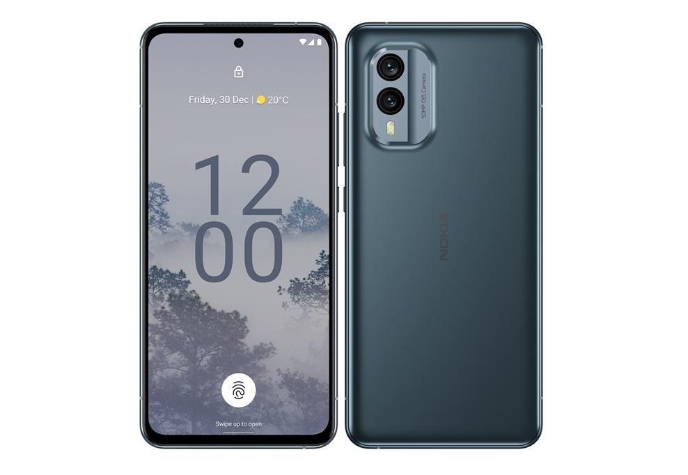 Nokia X30 5G,具備6.43吋OLED螢幕,配置雙鏡頭,支援光學防手震功能。(圖翻攝Nokia 官網)