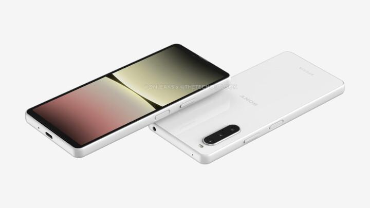 Sony 新中階Xperia 10 V 機身外觀最新渲染圖曝光。(圖/GSMArena)