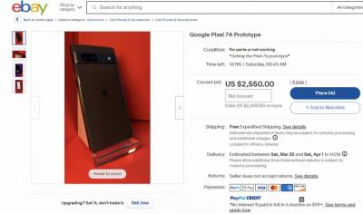 真的沒在保密!Google未來新機Pixel 7a又出現在eBay被拍賣 真的沒在保密!Google未來新機Pixel 7a又出現在eBay被拍賣