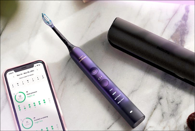 飛利浦 Sonicare／亮白智慧鑽石音波HX9911（紫鑽）