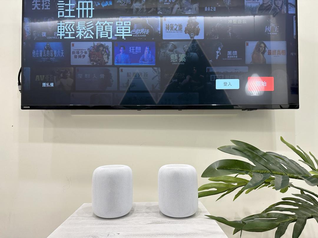 蘋果二代HomePod音質提升,更有空間沈浸感。(圖/記者吳佩樺)