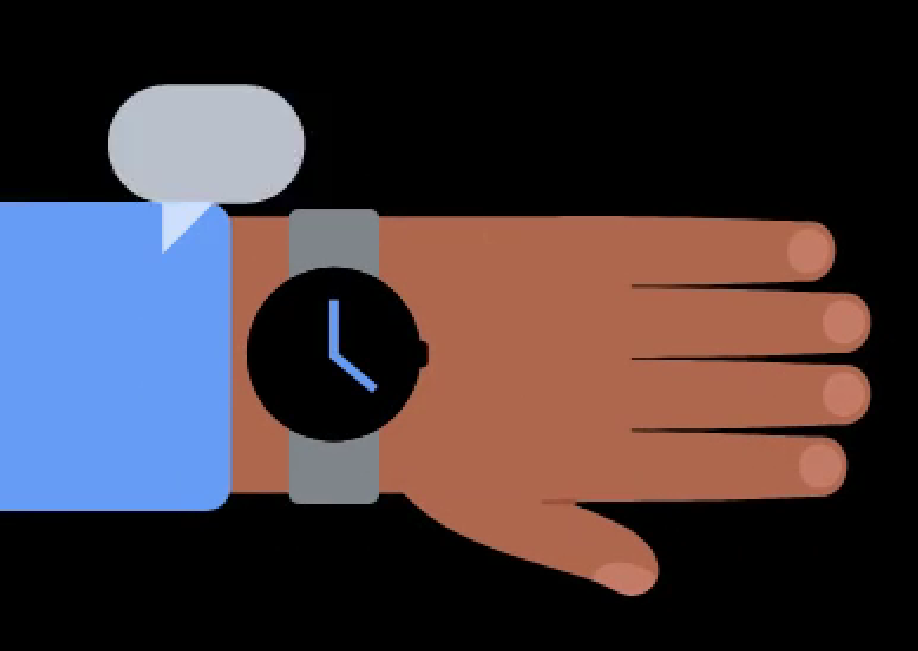 此為 Google 程式碼透露的 Pixel Watch 動畫。（圖／翻攝 9to5google）