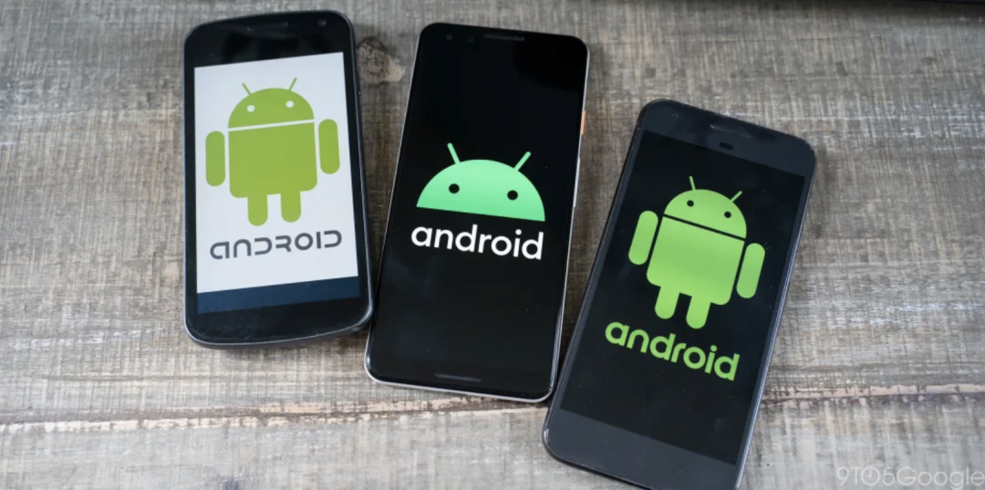 Android小綠人過去的版本,左: 2008 / 中: 2019 / 右: 2014年。(圖/翻攝9to5google)