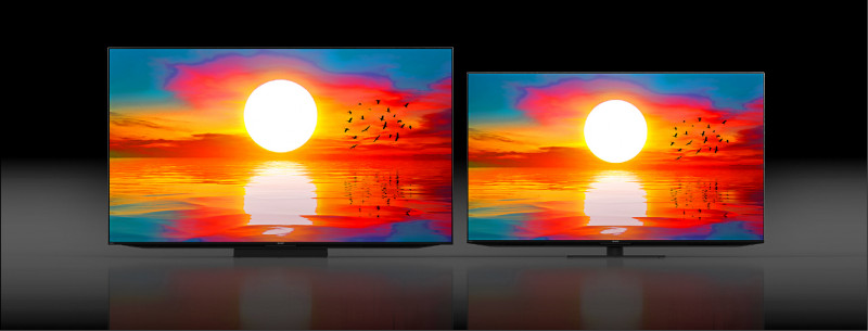 新代AQUOS XLED電視有65吋、75吋選擇,9月底前購買指定機種,贈送Sharp高階空氣清淨機。