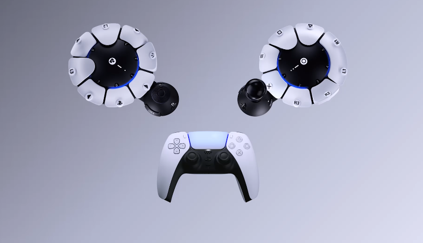 PS5全新無障礙控制器套組「Access控制器」,最多可同時使用兩台作為單一虛擬控制器。也可搭配與DualSense 無線控制器的組合方式,增加觸覺回饋等功能。(圖/Sony官網)