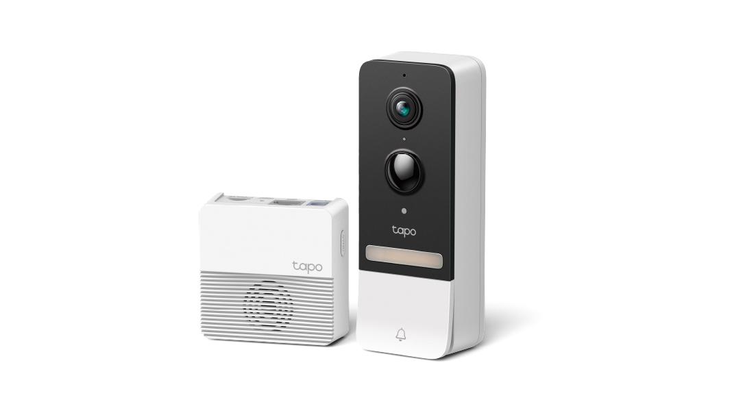 TP-Link Tapo D230S1智慧視訊門鈴(內含Tapo H200網關)售價4,399元。具備 IP64 防水防塵,即便是遇到下雨天也可以正常運作。(圖/TP-Link)