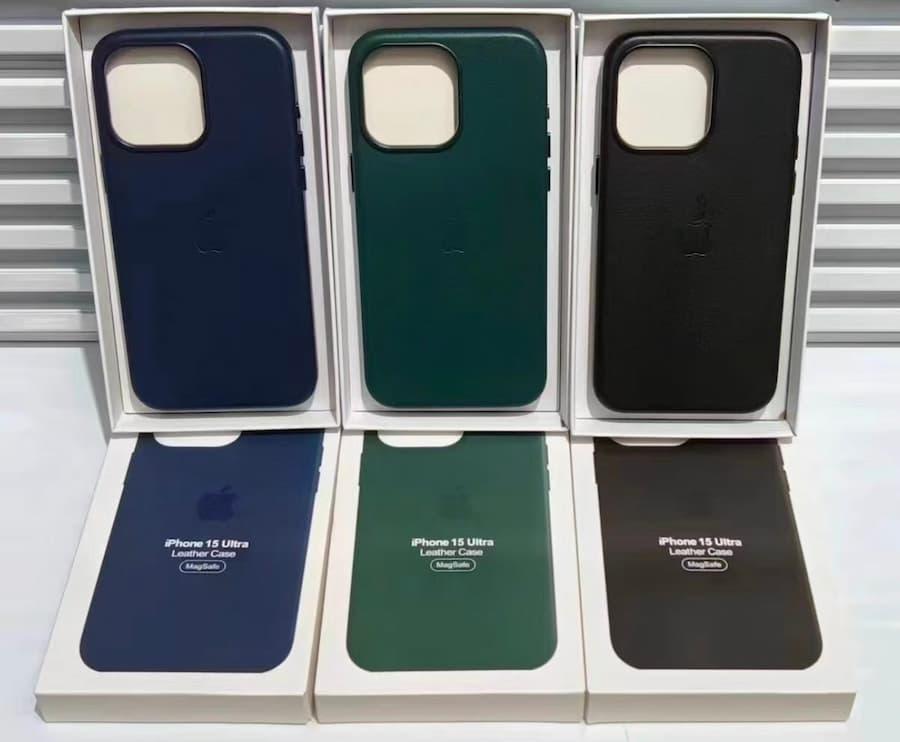網路日前流出印著iPhone 15 Ultra字樣的保護殼。(圖/翻攝推特)