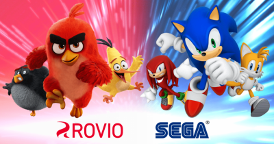 憤怒鳥攜手音速小子同框!SEGA斥資逾7.7億美元併購Rovio遊戲開發商 憤怒鳥攜手音速小子同框!SEGA斥資逾7.7億美元併購Rovio遊戲開發商