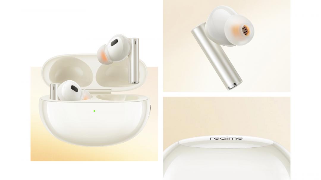 新一代降噪真無線耳機realme Buds Air 5 Pro，將於8月24日正式在台開賣。（圖／realme）