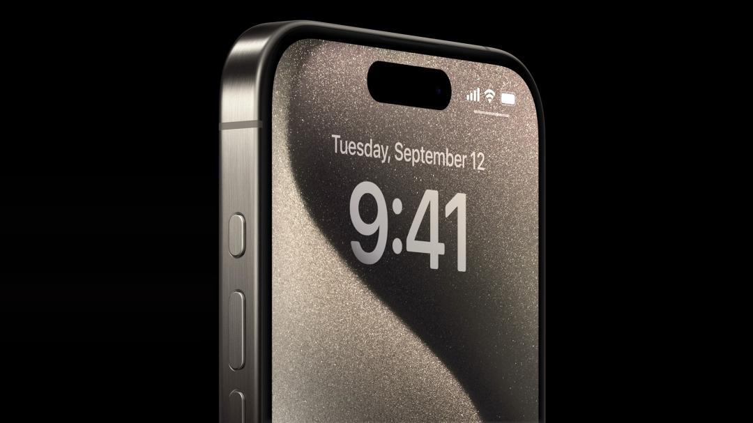 iPhone 15 Pro系列設計全新動作按鈕。(圖/官網)