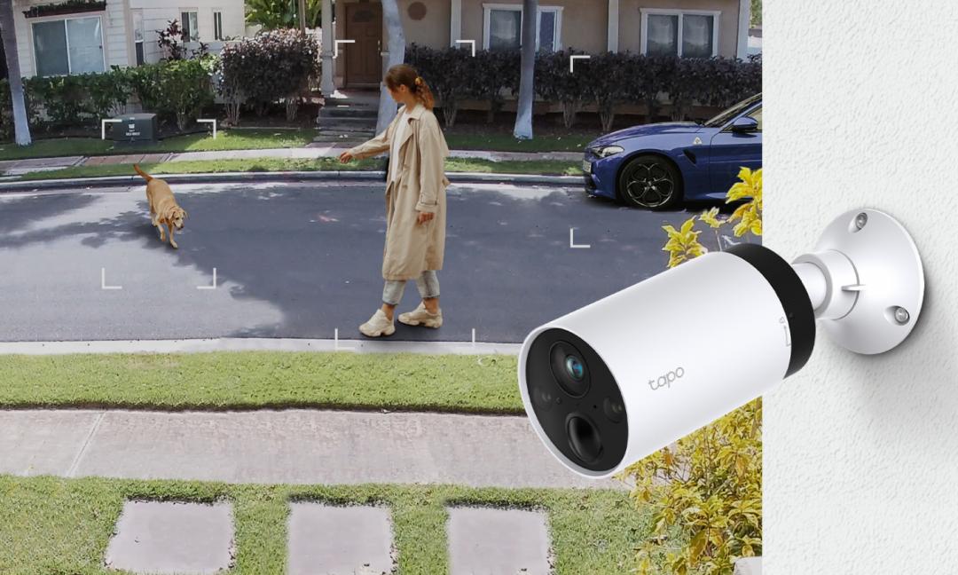 移動偵測是網路攝影機的重要功能之一，圖為TP-Link Tapo C420S2。
