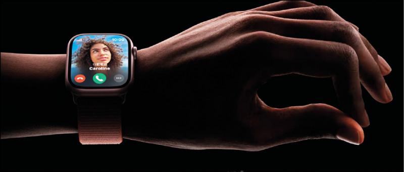 新代Apple Watch手指互點可接通電話。(圖/官網)