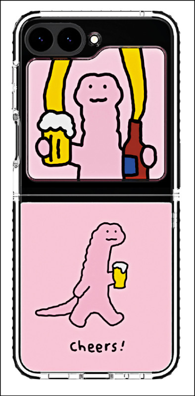 三星推出多款Galaxy聯名配件，圖為Galaxy Z Flip5 JOGUMAN主題式感應保護殼（含感應卡），1,590元。