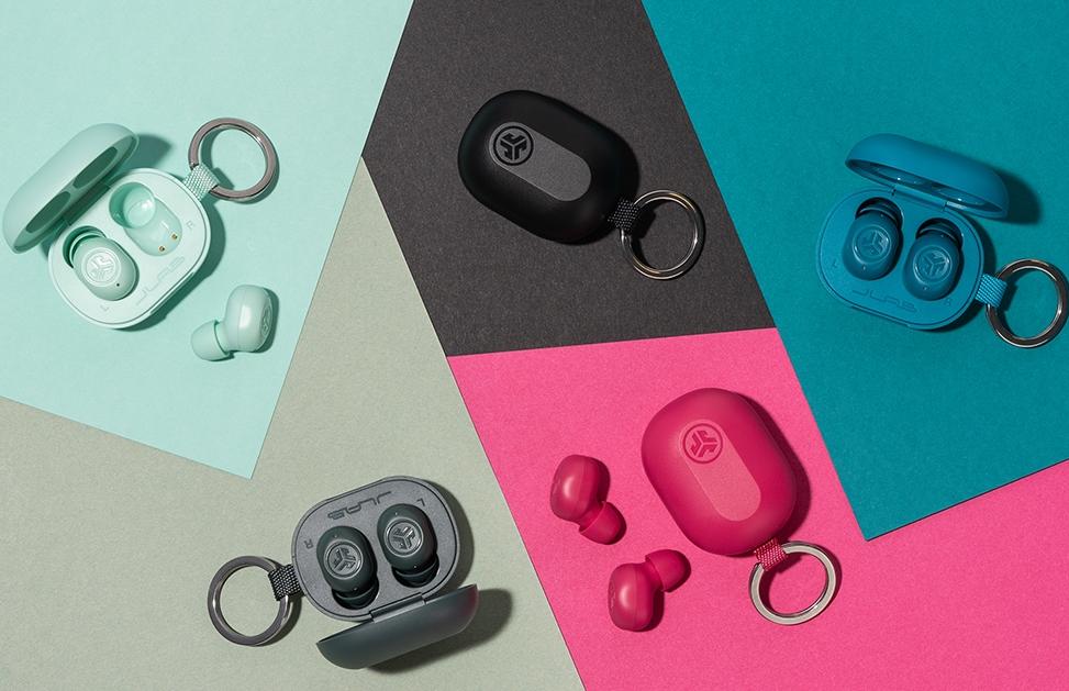 JLab JBuds Mini共推出五款顏色，附有三種尺寸耳塞。（圖／igogosport思博特）