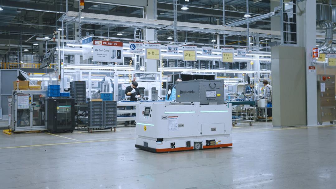 LG智慧園區導入無人化和自動化生產。(圖/LG提供)