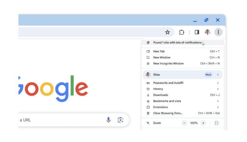 Chrome 120最新版本,強化安全性檢查功能,若密碼外洩盜用時,會主動發出警報提醒。(圖翻攝Google官方部落格)