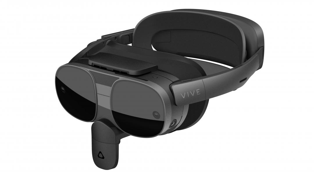 HTC VIVE全臉追蹤器是專為專為VIVE XR Elite量身打造。(圖/HTC)