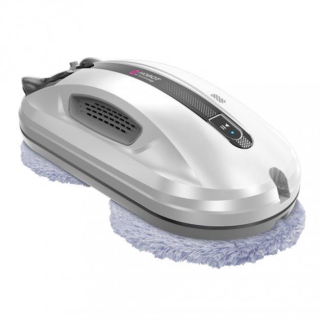 玻妞擦玻璃機器人HOBOT-R3能穩定貼合如磁磚、水泥壁、雕花玻璃等不同的表面，以圓形的擦布在玻璃上扭動，模仿人手擦拭的效果。HOBOT-R3，12,830元。