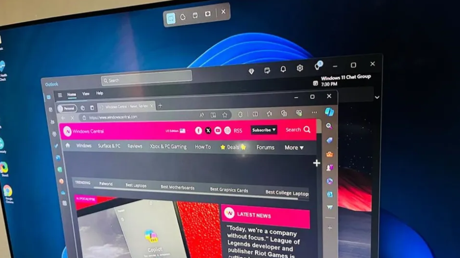 傳Windows 11系統內建的「剪取工具」,將加入更多實用的功能選項。(圖翻攝Windows Central)