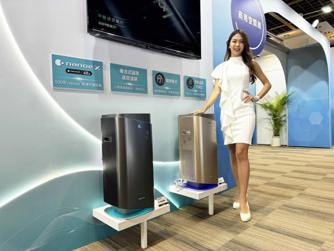 Panasonic最新空氣清淨機,導入寵物模式。(圖/記者吳佩樺攝)