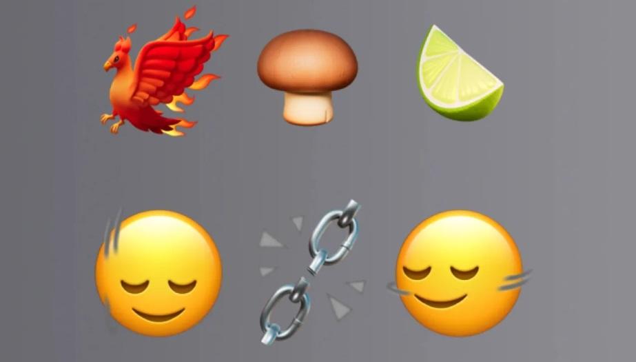 蘋果預計三月發布的iOS 17.4系統版本，將有六個全新的emoji圖案登場。（圖翻攝9to5Mac）