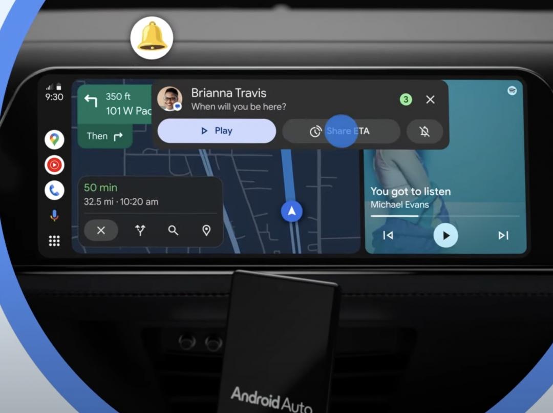 Google把AI帶入Android Auto。(圖/翻攝Google部落格)