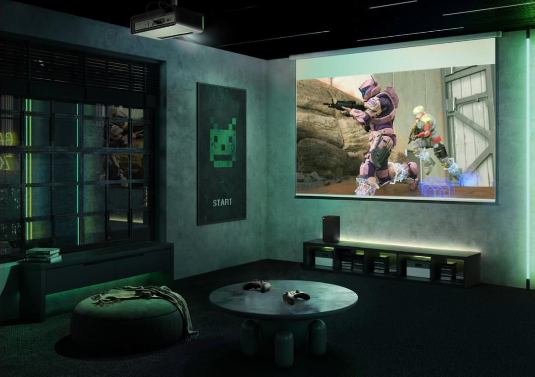 低輸入延遲和高更新率是選購遊戲投影機的關鍵要素。圖為ViewSonic X1-4K。