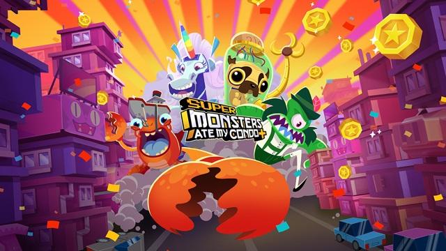 《Super Monsters Ate My Condo+》將在 4 月份於 Apple Arcade 經典回歸。(圖/蘋果)