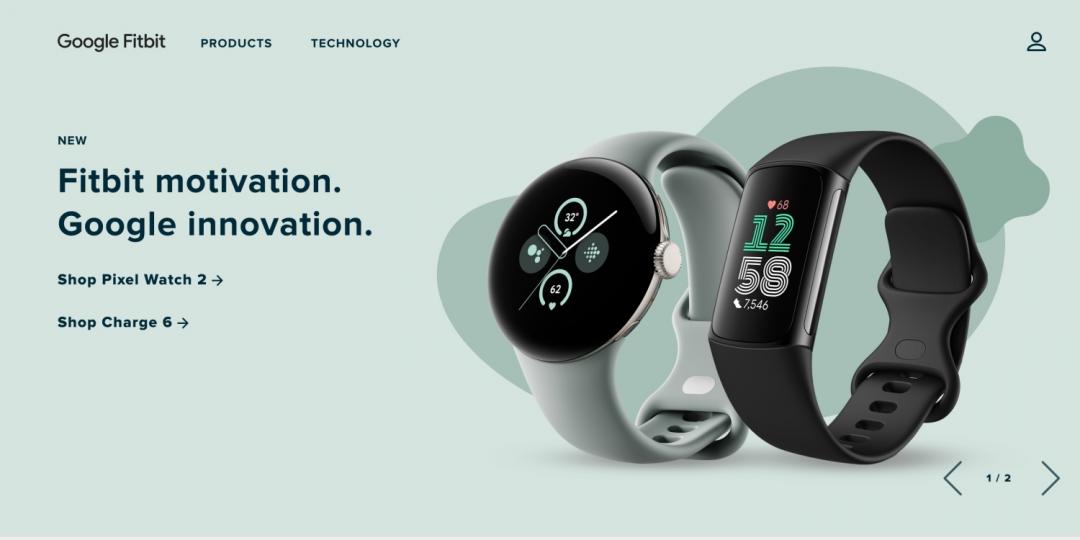 Fitbit官網改用「Google Fitbit」跟消費者溝通。(圖/翻攝官網)