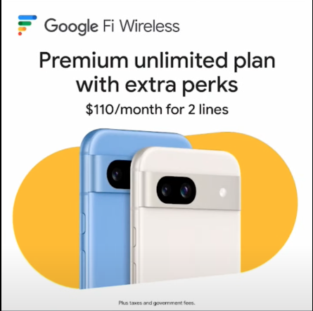 Google Fi促銷廣告疑似出現Pixel 8a的身影。(圖/翻攝YouTube)