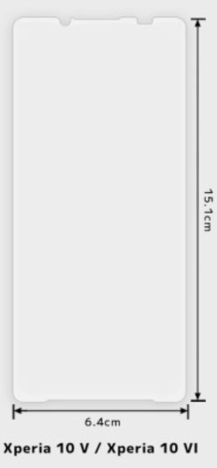 Xperia 10 VI螢幕保護貼尺寸似乎跟前代相同。(圖/翻攝Sumahodigest)