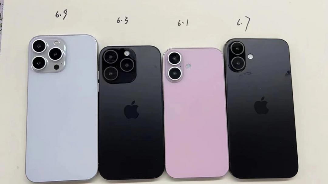 iPhone 16實機模型曝光！一張圖看懂4機型螢幕尺寸差異