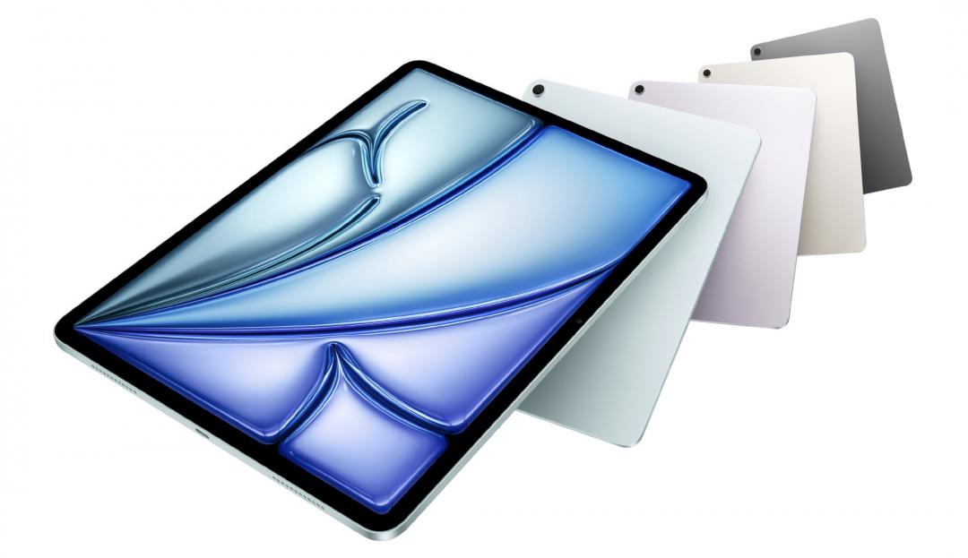 蘋果新一代iPad Air提供4色選擇。(圖/官網)