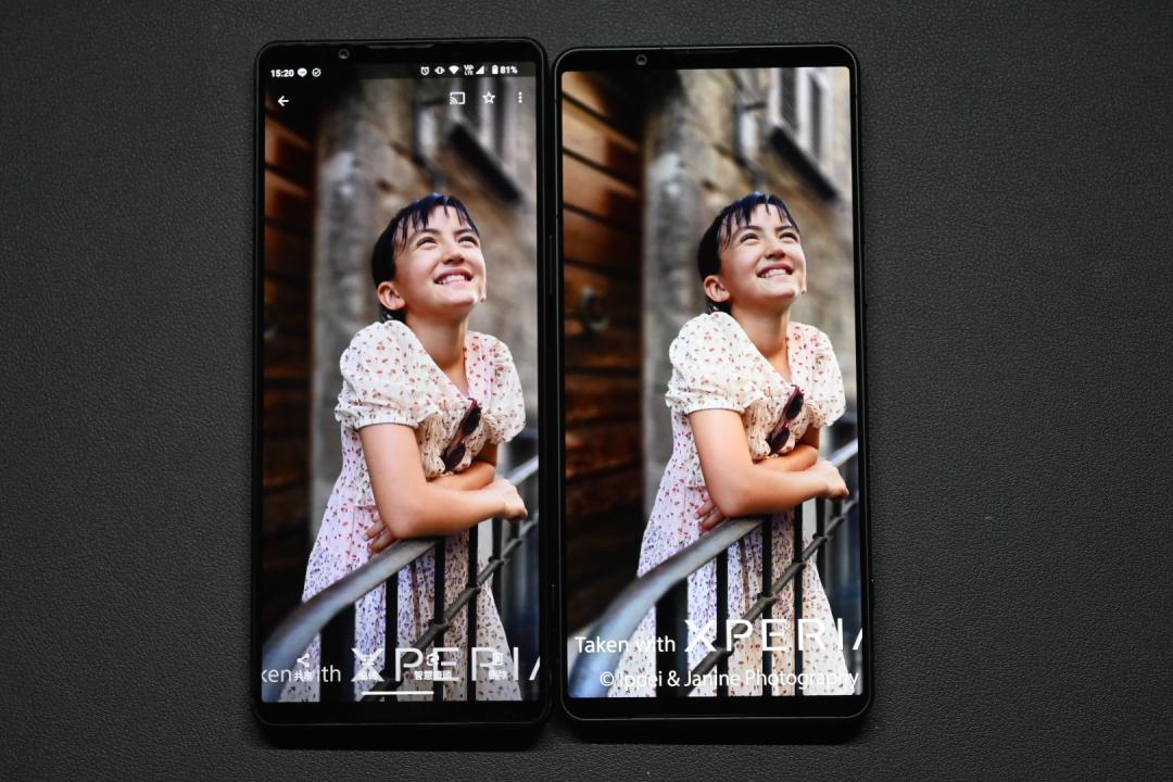 左為 Xperia 1 V、右為Xperia 1 VI。