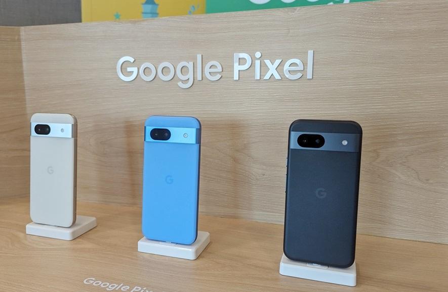 排行榜顯示，Google Pixel 8a在日本買氣熱絡。（圖／記者劉惠琴攝）