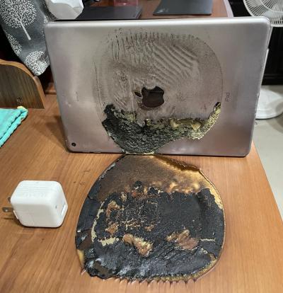 iPad自燃燒毀遭批非原廠充電線!結局逆轉網推爆蘋果服務 iPad自燃燒毀遭批非原廠充電線!結局逆轉網推爆蘋果服務